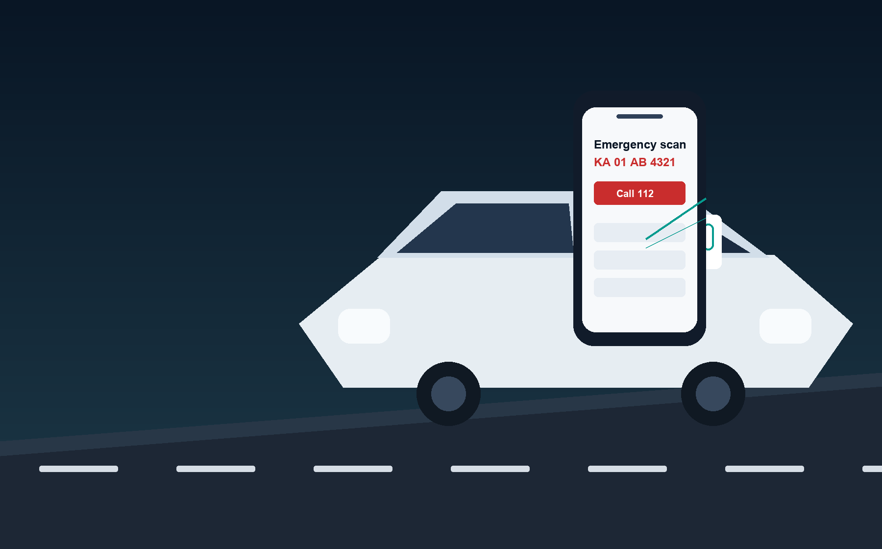 Vehicle QR identity technology in use